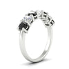 Load image into Gallery viewer, 1.50-carat-seven-stone-oval-black-diamond-anniversary-band-in-white-gold-fdwb8008ovblackangle2-1.50ct-nl-wg