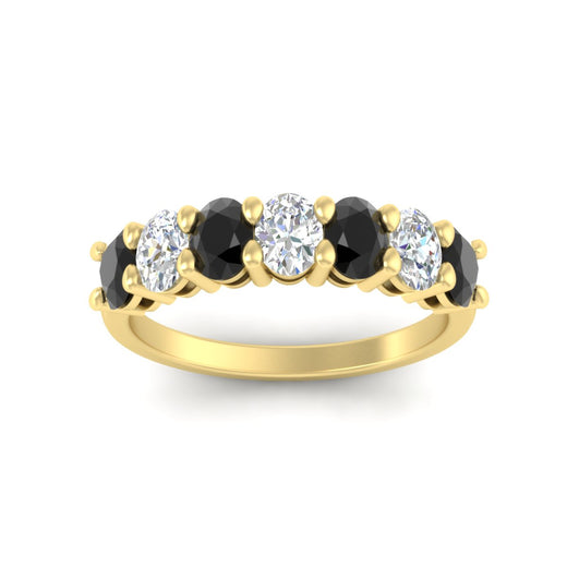 1.50-carat-seven-stone-oval-black-diamond-anniversary-band-in-yellow-gold-fdwb8008ovblackangle5-1.50ct-nl-yg
