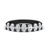 Load image into Gallery viewer, 1.50-carat-seven-stone-oval-diamond-anniversary-band-in-black-gold-fdwb8008ovsleep-1.50ct-nl-bg