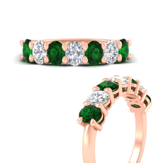 1.50-carat-seven-stone-oval-emerald-anniversary-band-in-rose-gold-fdwb8008ovgemgrangle3-1.50ct-nl-rg