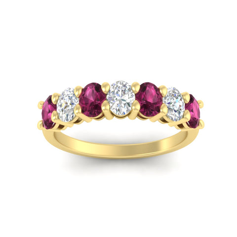 1.50-carat-seven-stone-oval-pink-sapphire-anniversary-band-in-yellow-gold-fdwb8008ovgsadrpiangle5-1.50ct-nl-yg