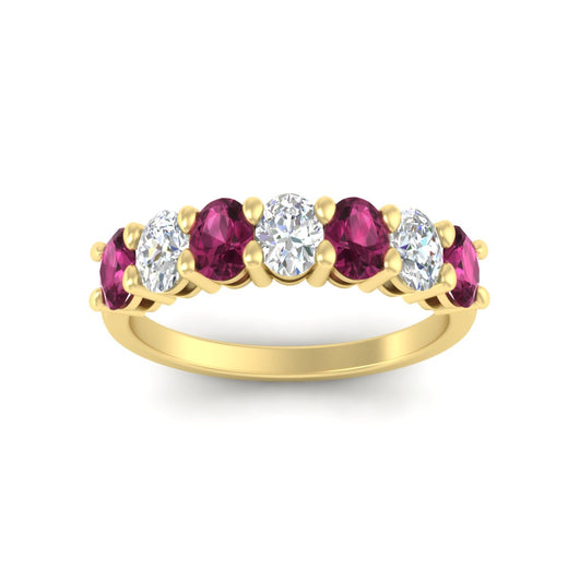 1.50-carat-seven-stone-oval-pink-sapphire-anniversary-band-in-yellow-gold-fdwb8008ovgsadrpiangle5-1.50ct-nl-yg