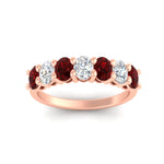 Load image into Gallery viewer, 1.50-carat-seven-stone-oval-ruby-anniversary-band-in-rose-gold-fdwb8008ovgrudrangle5-1.50ct-nl-rg