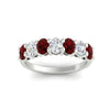 Load image into Gallery viewer, 1.50-carat-seven-stone-oval-ruby-anniversary-band-in-white-gold-fdwb8008ovgrudrangle5-1.50ct-nl-wg