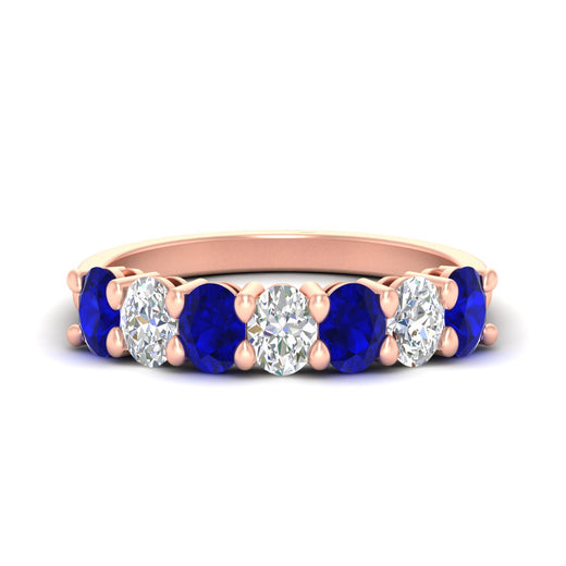 1.50-carat-seven-stone-oval-sapphire-anniversary-band-in-rose-gold-fdwb8008ovgsablsleep-1.50ct-nl-rg