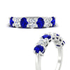 Load image into Gallery viewer, 1.50-carat-seven-stone-oval-sapphire-anniversary-band-in-white-gold-fdwb8008ovgsablangle3-1.50ct-nl-wg