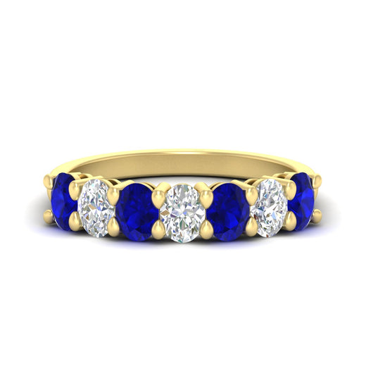 1.50-carat-seven-stone-oval-sapphire-anniversary-band-in-yellow-gold-fdwb8008ovgsablsleep-1.50ct-nl-yg