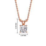 Load image into Gallery viewer, Cushion Cut Solitaire Pendant
