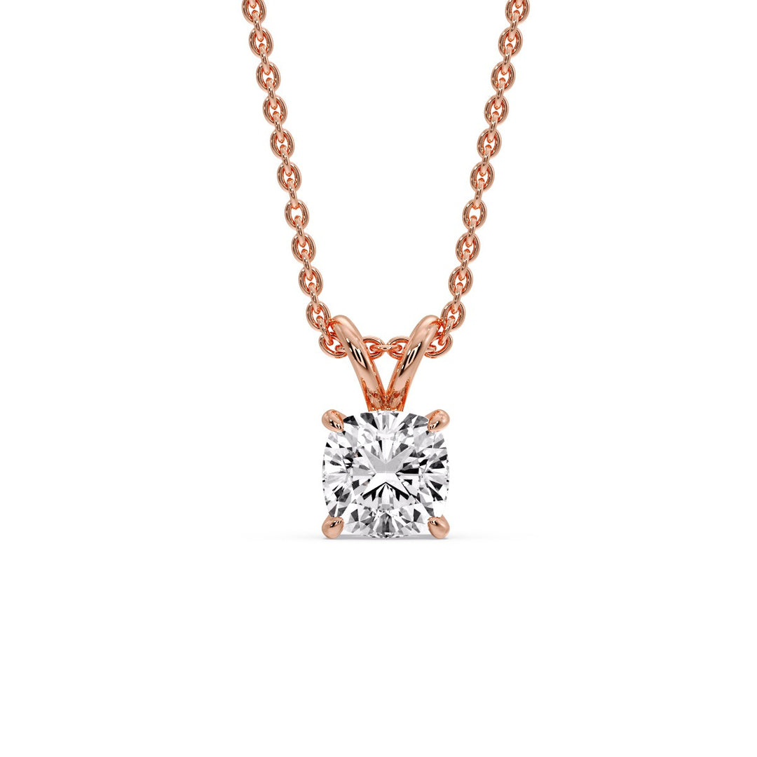 Cushion Cut Solitaire Pendant