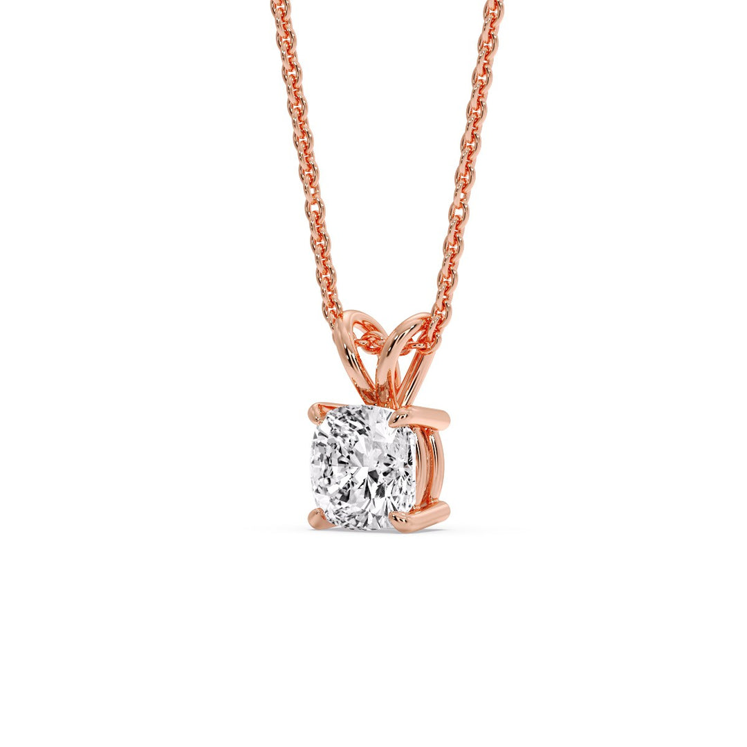 Cushion Cut Solitaire Pendant