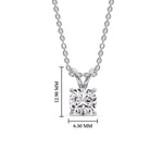 Load image into Gallery viewer, Cushion Cut Solitaire Pendant
