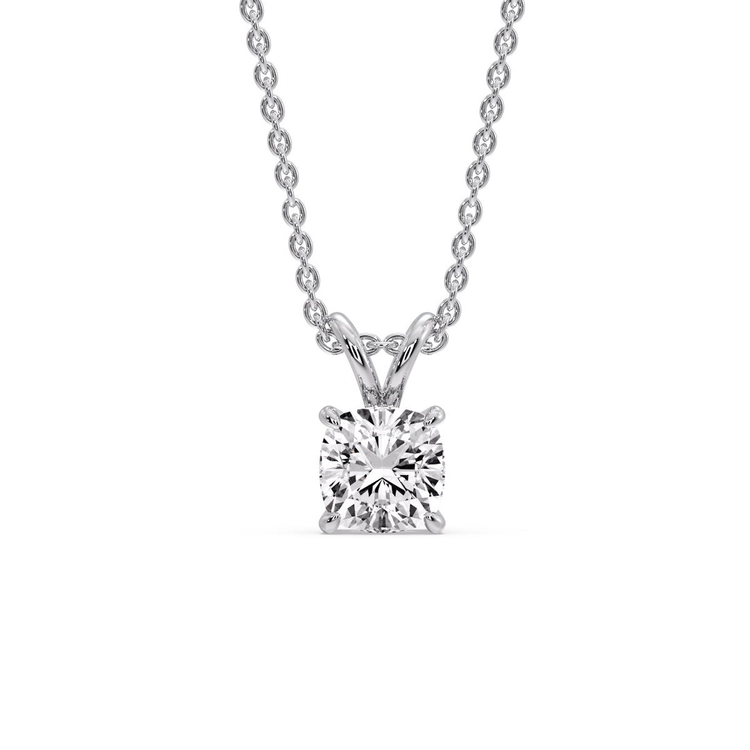 Cushion Cut Solitaire Pendant