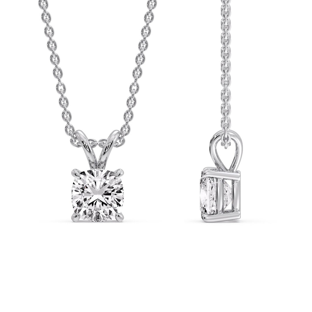 Cushion Cut Solitaire Pendant