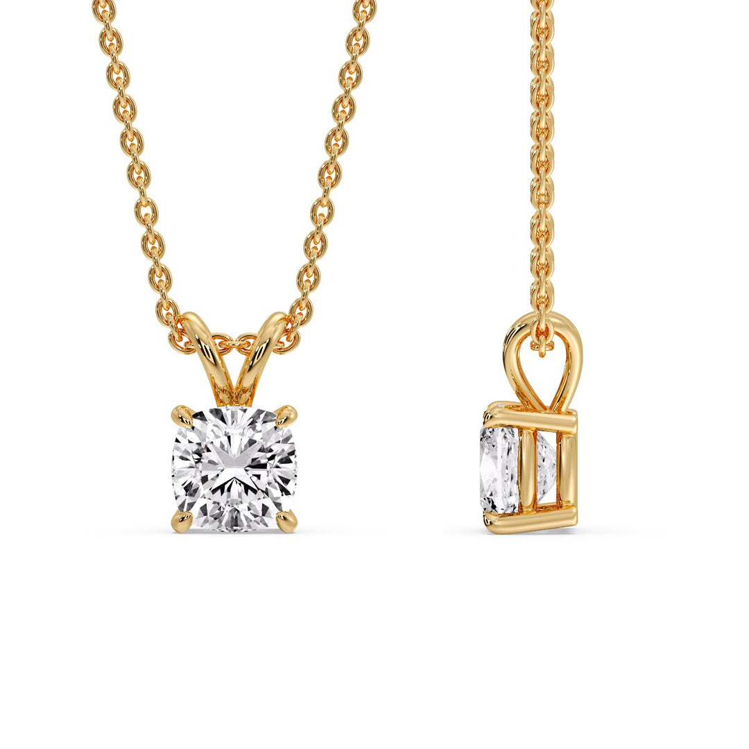 Cushion Cut Solitaire Pendant