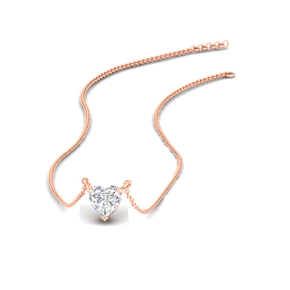 Classic Heart Solitaire Pendant