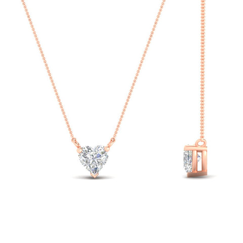 Classic Heart Solitaire Pendant