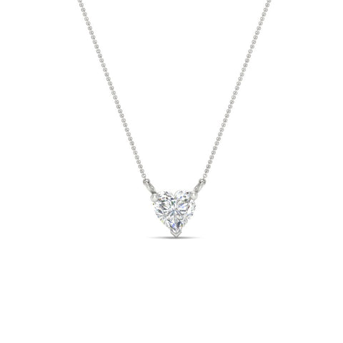 Classic Heart Solitaire Pendant