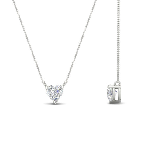 Classic Heart Solitaire Pendant