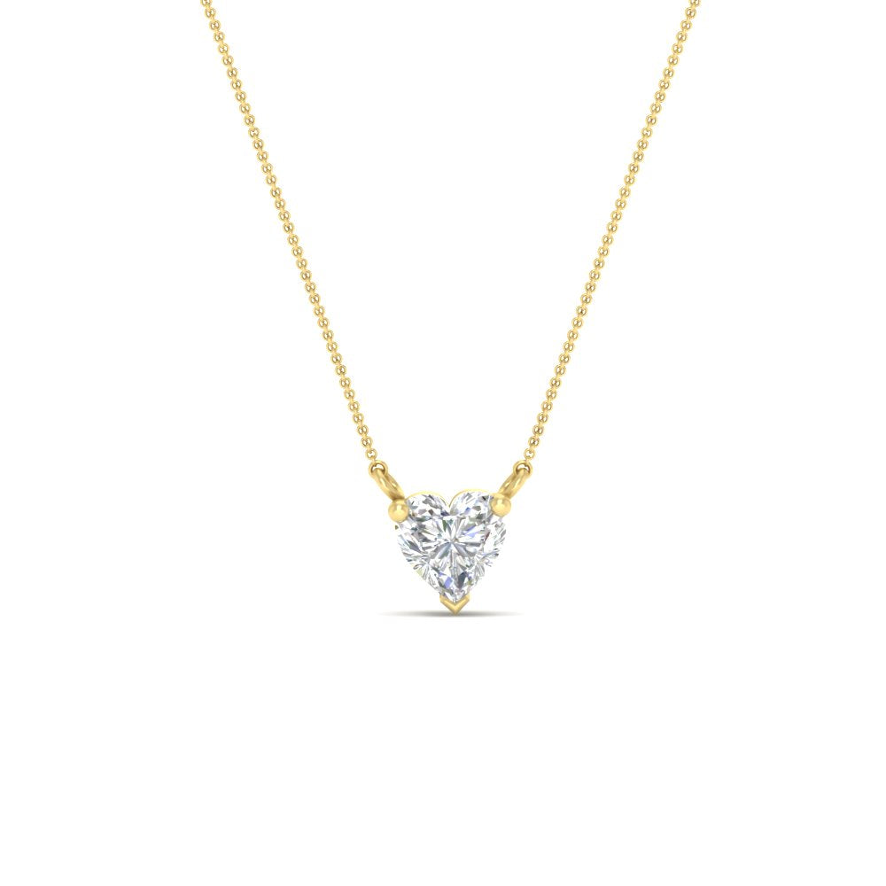 Classic Heart Solitaire Pendant