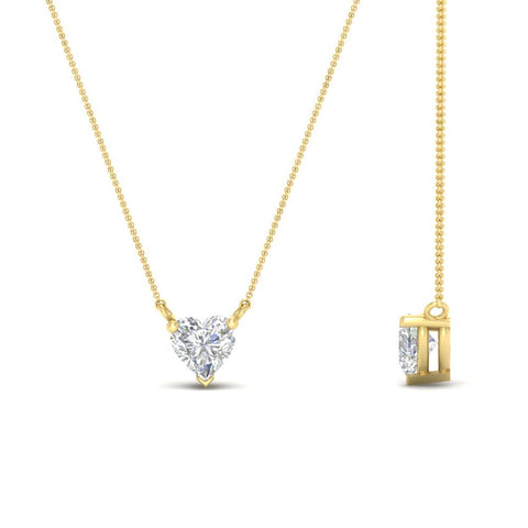 Classic Heart Solitaire Pendant