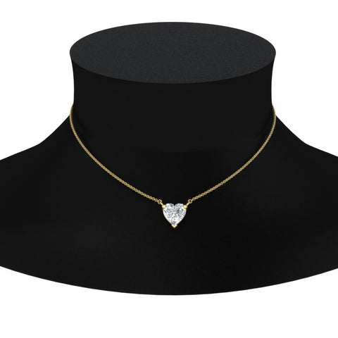 Classic Heart Solitaire Pendant