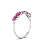 Load image into Gallery viewer, 1.50-carat-stunning-heart-shape-pink-sapphire-wedding-band-in-white-gold-FD9600HTBGSADRPIANGLE2-1.50_20CT-NL-WG
