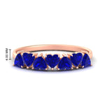 Load image into Gallery viewer, 1.50-carat-stunning-heart-shape-sapphire-wedding-band-in-rose-gold-FD9600HTBGSABL-1.50_20CT-NL-RG-HW
