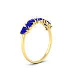 Load image into Gallery viewer, 1.50-carat-stunning-heart-shape-sapphire-wedding-band-in-yellow-gold-FD9600HTBGSABLANGLE2-1.50_20CT-NL-YG
