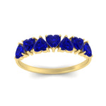 Load image into Gallery viewer, 1.50-carat-stunning-heart-shape-sapphire-wedding-band-in-yellow-gold-FD9600HTBGSABLANGLE5-1.50_20CT-NL-YG
