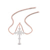 Load image into Gallery viewer, 1.50-carat-womens-diamond-cross-pendant-necklace-in-rose-gold-FDPD10867-NL-RG
