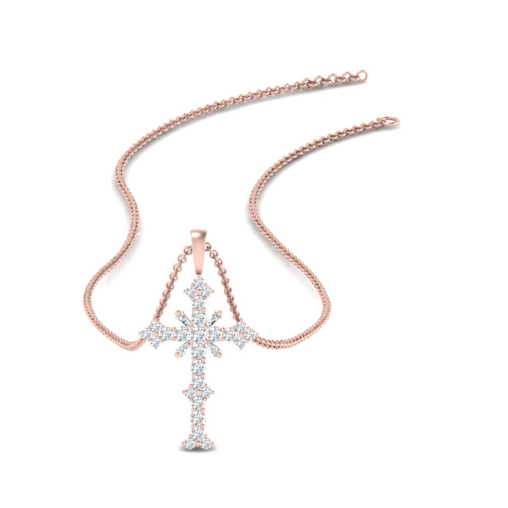 1.50-carat-womens-diamond-cross-pendant-necklace-in-rose-gold-FDPD10867-NL-RG