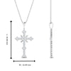 Load image into Gallery viewer, 1.50-carat-womens-diamond-cross-pendant-necklace-in-white-gold-FDPD10867ANGLE2-NL-WG_20HW
