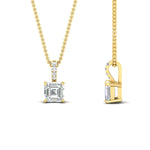 Load image into Gallery viewer, 1.50-ct-asscher-cut-pave-diamond-bail-pendant-in-yellow-gold-fdpd11636asangle2-6.50mm-nl-yg.jpg?v=1769514551