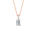 Load image into Gallery viewer, 1.50-ct-emerald-cut-diamond-necklace-with-pave-bail-in-rose-gold-fdpd11636emangle1-7.5X5.5mm-nl-rg.jpg?v=1769514555