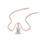 Load image into Gallery viewer, 1.50-ct-emerald-cut-diamond-necklace-with-pave-bail-in-rose-gold-fdpd11636emsleep-7.5X5.5mm-nl-rg.jpg?v=1769514555