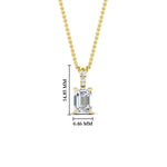 Load image into Gallery viewer, 1.50-ct-emerald-cut-diamond-necklace-with-pave-bail-in-yellow-gold-fdpd11636emangle1-7.5X5.5mm-nl-yg-hw.jpg?v=1769514555
