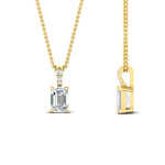 Load image into Gallery viewer, 1.50-ct-emerald-cut-diamond-necklace-with-pave-bail-in-yellow-gold-fdpd11636emangle2-7.5X5.5mm-nl-yg.jpg?v=1769514555