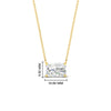 Load image into Gallery viewer, Horizontal Radiant Diamond Solitaire Pendant