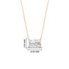 Load image into Gallery viewer, Horizontal Radiant Diamond Solitaire Pendant