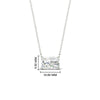 Load image into Gallery viewer, Horizontal Radiant Diamond Solitaire Pendant