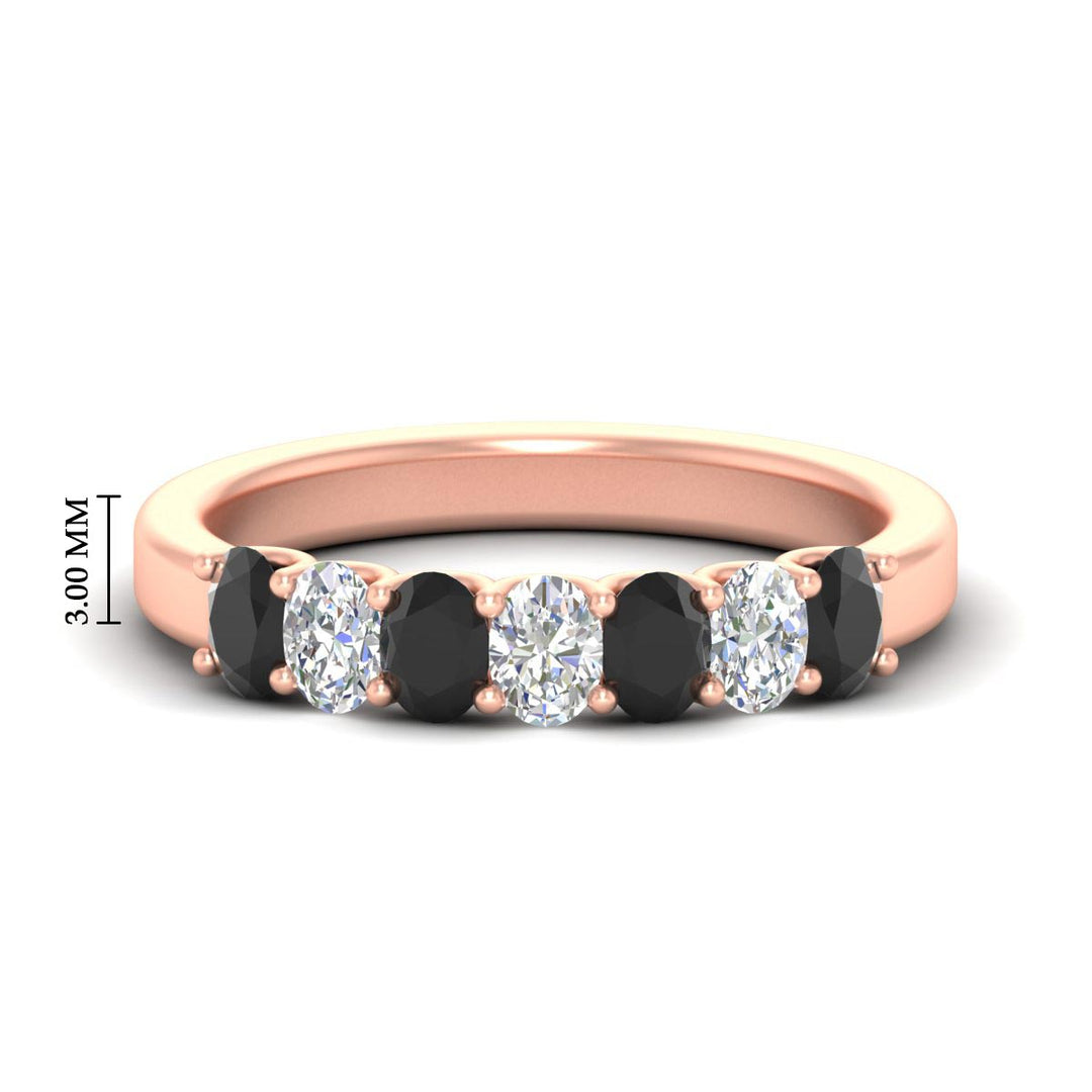 1.50 Ct Oval 7 Stone Classic Wedding Ring