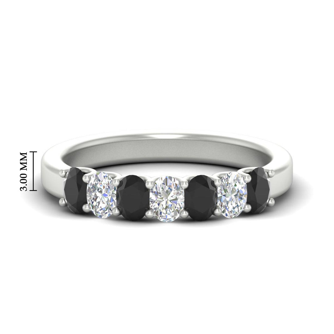 1.50 Ct Oval 7 Stone Classic Wedding Ring