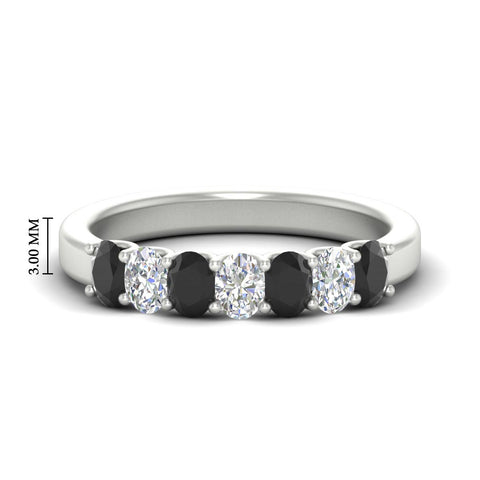 1.50 Ct Oval 7 Stone Classic Wedding Ring
