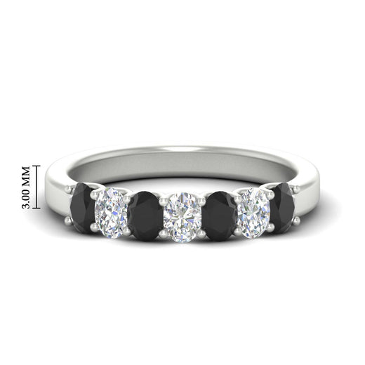 1.50 Ct Oval 7 Stone Classic Wedding Ring