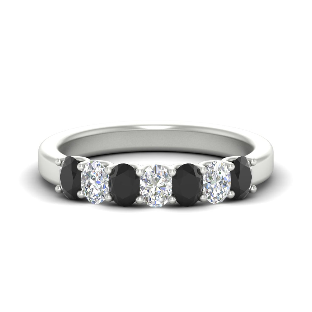 1.50 Ct Oval 7 Stone Classic Wedding Ring