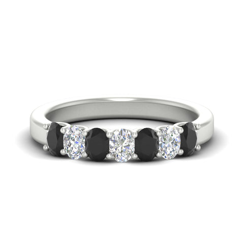 1.50 Ct Oval 7 Stone Classic Wedding Ring