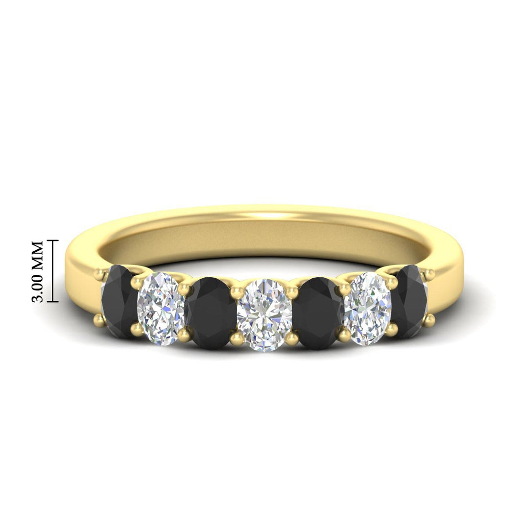 1.50 Ct Oval 7 Stone Classic Wedding Ring