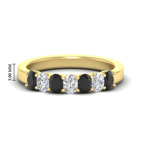 1.50 Ct Oval 7 Stone Classic Wedding Ring