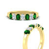 Load image into Gallery viewer, 1.50-ct-oval-7-stone-emerald-classic-wedding-ring-in-yellow-gold-fd10255ovgemgrangle3-1.50ct-nl-yg.jpg?v=1770804184
