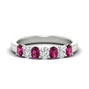 Load image into Gallery viewer, 1.50-ct-oval-7-stone-pink-sapphire-classic-wedding-ring-in-white-gold-fd10255ovgsadrpisleep-1.50ct-nl-wg.jpg?v=1770804184